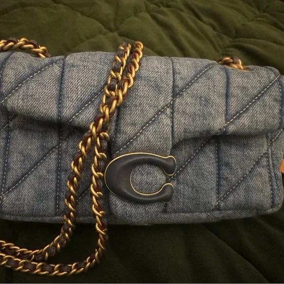 Coach Quilted Denim Tabby 20 Bag - Picture 2 of 13